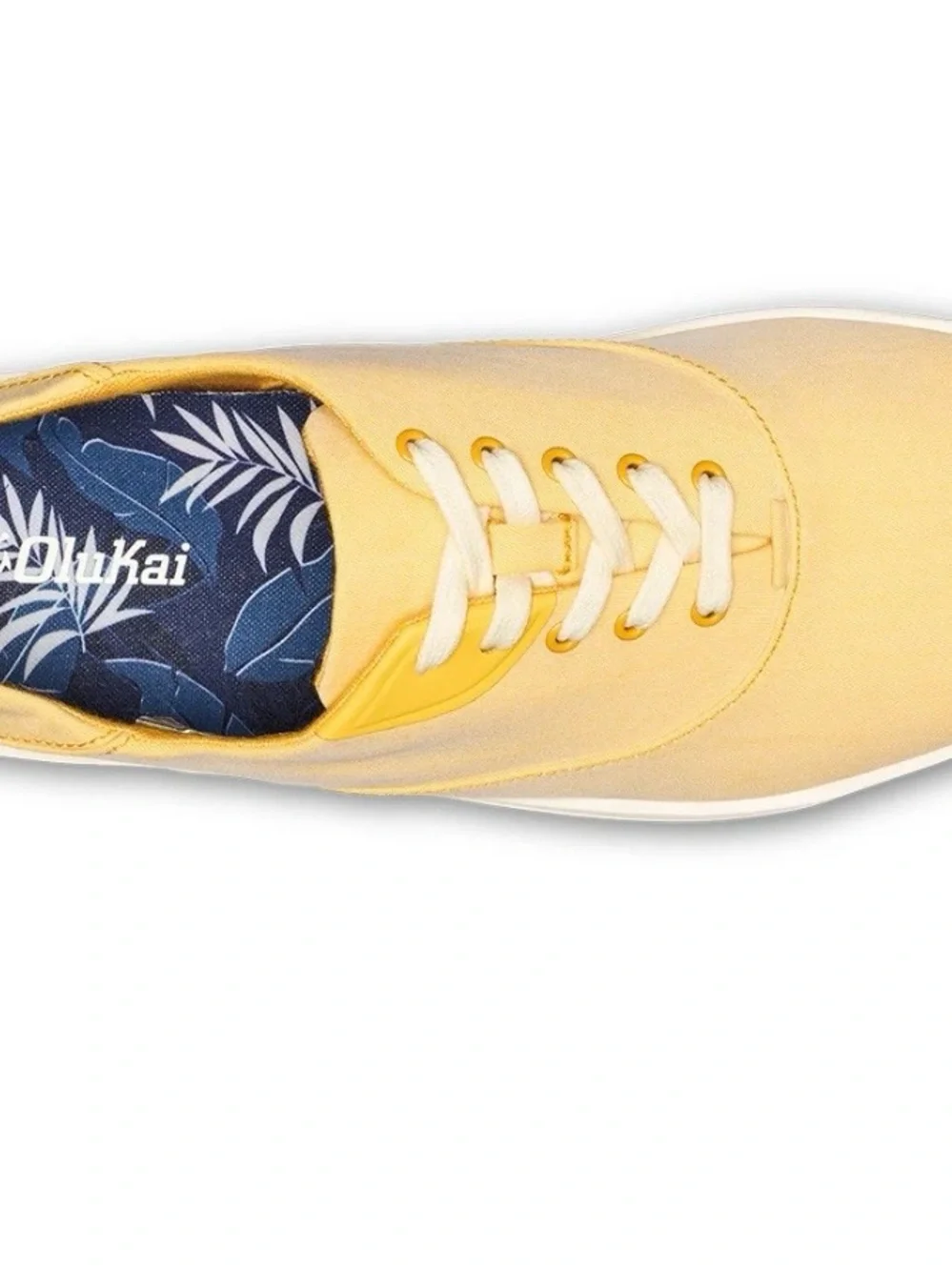 OluKai Tradewind low-top canvas sneakers in the Solar Glow yellow size 8.5 NWOT